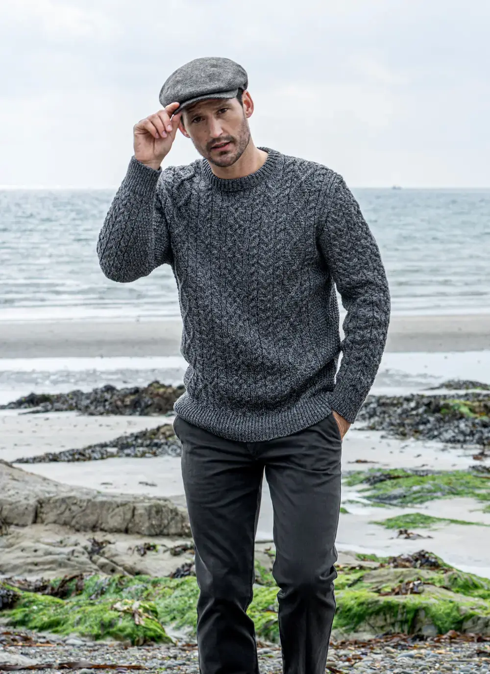 Oisin Aran Crew Neck Sweater